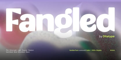 Fangled Font Poster 1