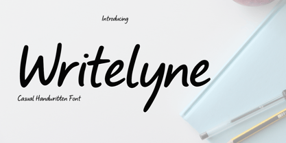 Writelyne Font Poster 1