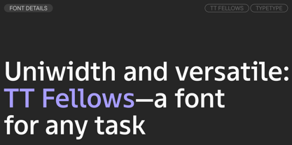 TT Fellows Font Poster 3