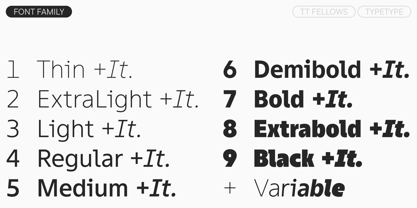 TT Fellows Font Poster 4