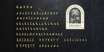 Deaths Hallows Font Poster 10