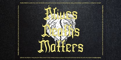 Deaths Hallows Font Poster 14