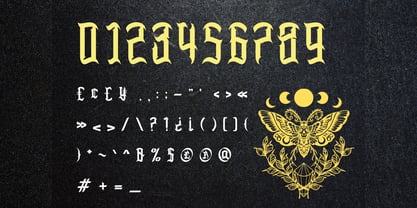 Deaths Hallows Font Poster 3