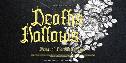 Deaths Hallows Font Poster 1