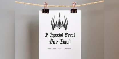 Deaths Hallows Font Poster 7