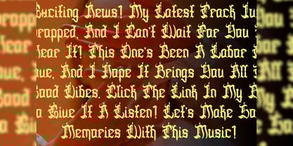 Deaths Hallows Font Poster 6