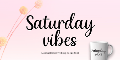Saturday vibes Font Poster 1