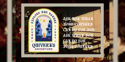 Quivert Font Poster 13