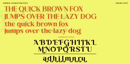 Singba Display Font Poster 8