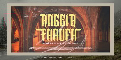 Angelo Thrufh Font Poster 1