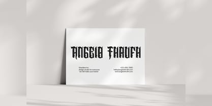 Angelo Thrufh Font Poster 9
