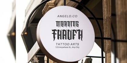 Angelo Thrufh Font Poster 10