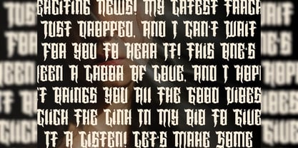 Angelo Thrufh Font Poster 6