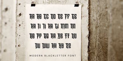 Angelo Thrufh Font Poster 2