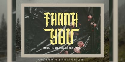 Angelo Thrufh Font Poster 7