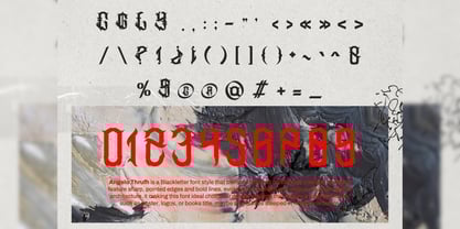Angelo Thrufh Font Poster 3