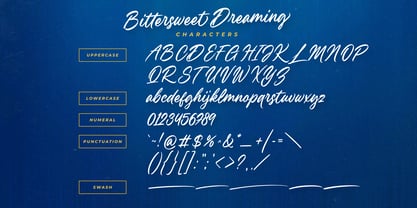 Bittersweet Dreaming Font Poster 9
