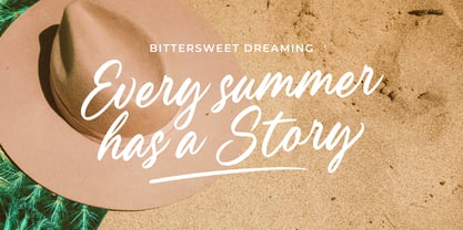 Bittersweet Dreaming Font Poster 2