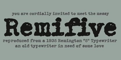 Remifive Font Poster 1