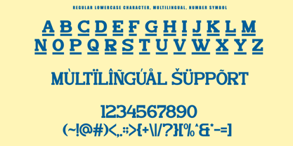 Laminate Font Poster 12