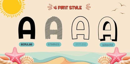 Fox Sunrise Font Poster 2