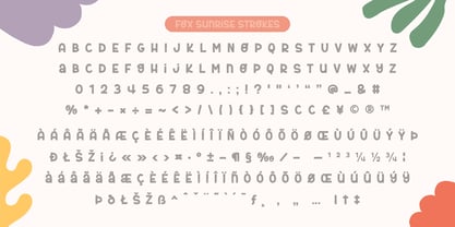 Fox Sunrise Font Poster 10