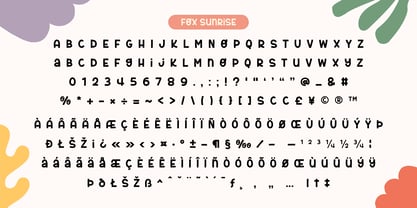 Fox Sunrise Font Poster 9