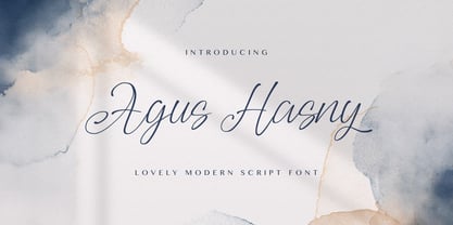 Agus Hasny Font Poster 1