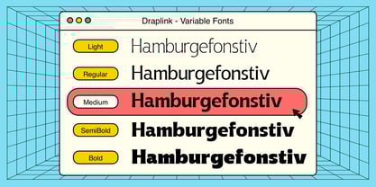 Draplink Font Poster 5