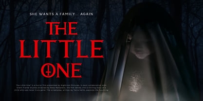 Land of Blood Font Poster 8