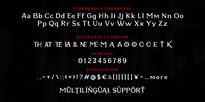 Land of Blood Font Poster 9