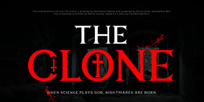 Land of Blood Font Poster 4
