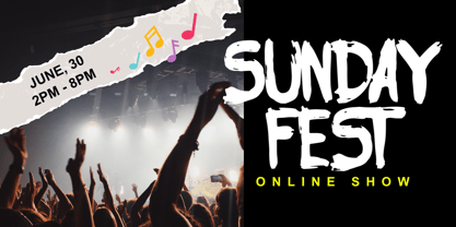 Sunday Fest Font Poster 4