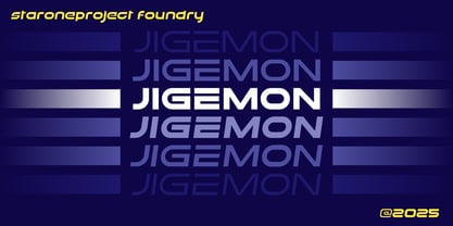 Jigemon Font Poster 6