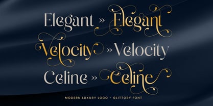 Glittory Font Poster 8