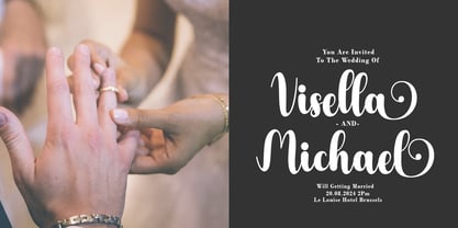 Richard Script Font Poster 2