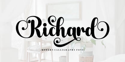 Richard Script Font Poster 1