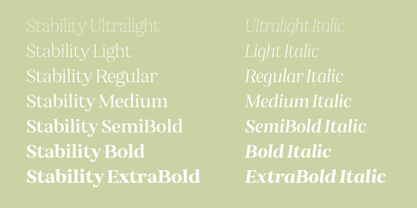 Stability Font Poster 2