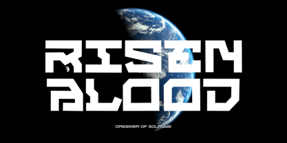 Echo Blitz Font Poster 4