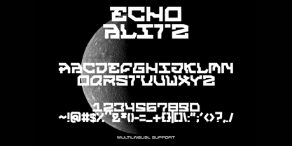 Echo Blitz Font Poster 10