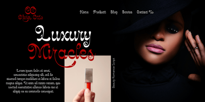 Beauty Romance Font Poster 8