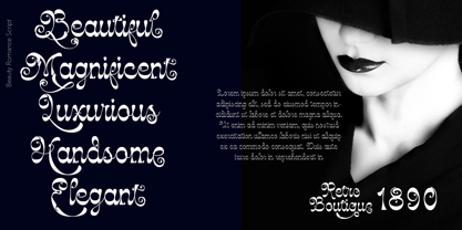 Beauty Romance Font Poster 5
