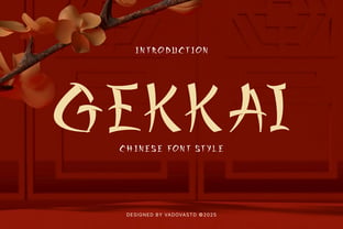 Gekkai Font Poster 1