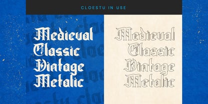 Cloestu Font Poster 12