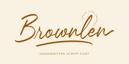 Brownlen Font Poster 1