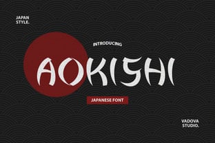 Aokishi Font Poster 1