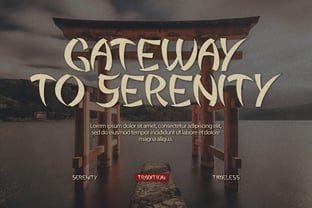 Aokishi Font Poster 4