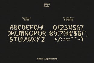 Aokishi Font Poster 2