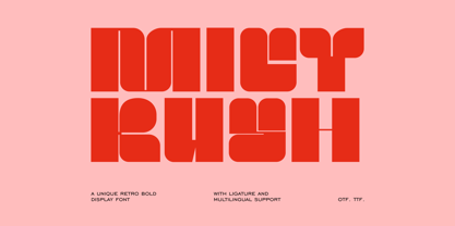 Mict Rush Font Poster 1
