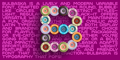 Bulbashka Font Poster 2